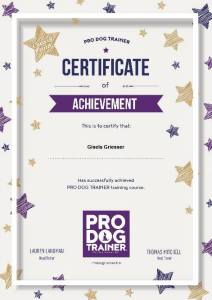 Gisela's certification